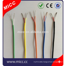 MICC ANSI color Teflon chromel alumel thermocouple extension wire